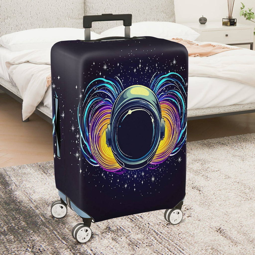 1-Piece Galaxy Astronaut Space Cosmic Colorful Starry  Suitcase Luggage Cover, Stretch Protective Sleeve