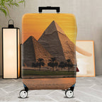 1-Piece Egypt Pyramid Sunset Desert Landscape Travel  Suitcase Luggage Cover, Stretch Protective Sleeve