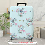 1-Piece Floral Butterfly Pastel Nature Travel Holiday  Suitcase Luggage Cover, Stretch Protective Sleeve