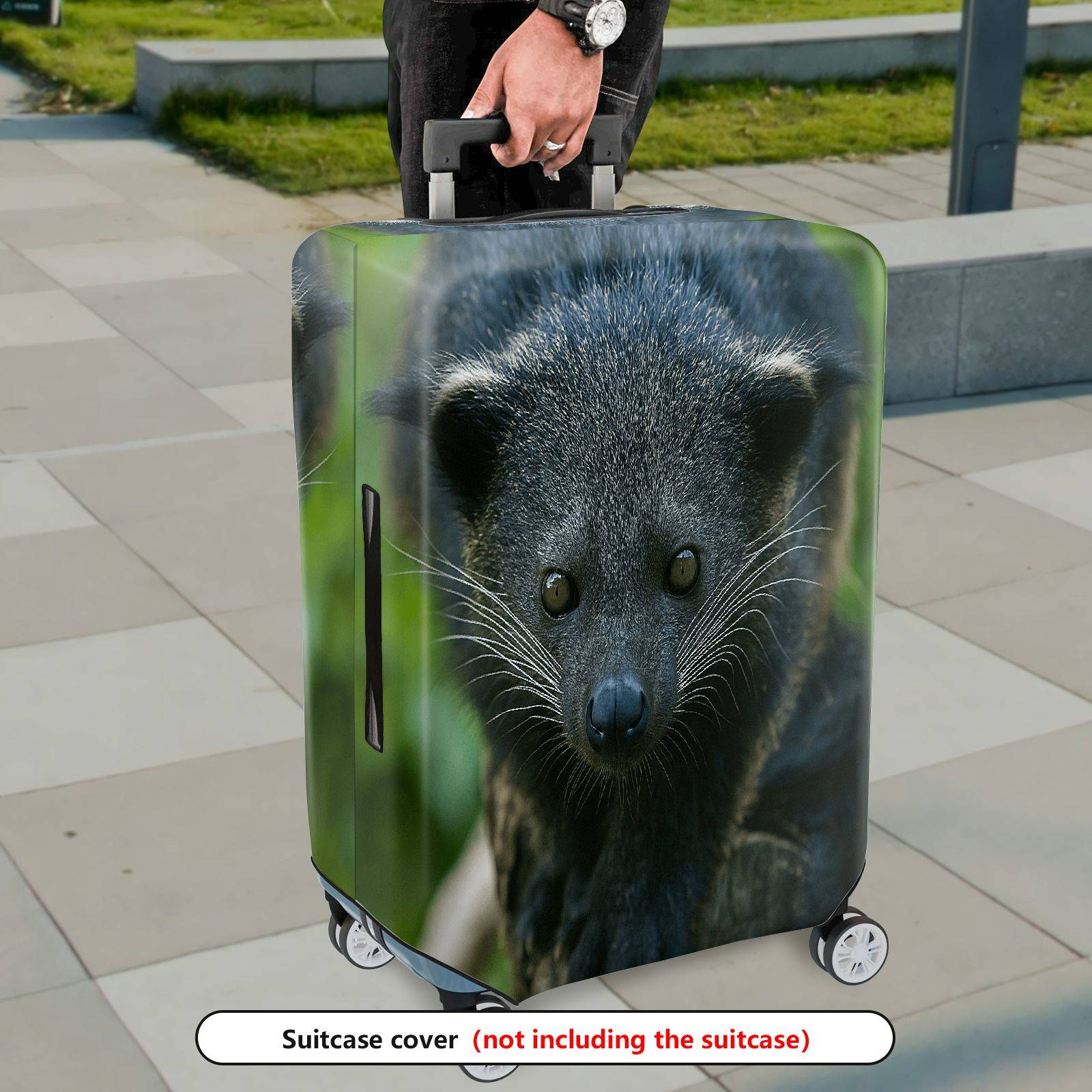 1-Piece Animal Wildlife Jungle Nature Exotic  Suitcase Luggage Cover, Stretch Protective Sleeve