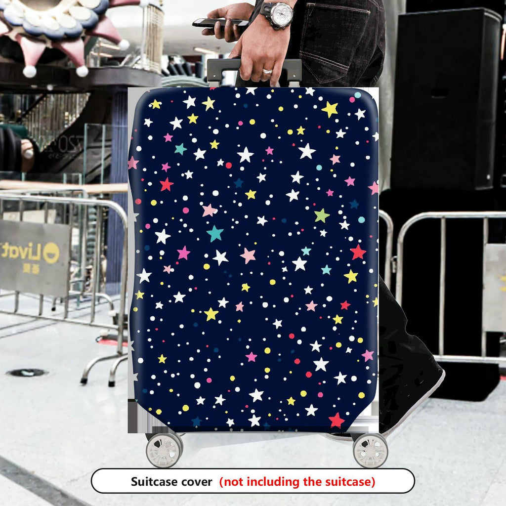 1-Piece Starry Night Colorful Galaxy Cosmic Space Astral  Suitcase Luggage Cover, Stretch Protective Sleeve