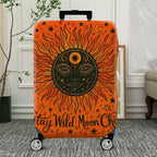 1-Piece Sun Moon Star Cosmic Astral Mystical  Suitcase Luggage Cover, Stretch Protective Sleeve