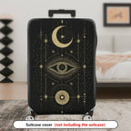 1-Piece Mystic Cosmic Eye Moon Starry Universe Constellation  Suitcase Luggage Cover, Stretch Protective Sleeve