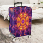 1-Piece Abstract Colorful Mandala Artistic Vibrant Lively  Suitcase Luggage Cover, Stretch Protective Sleeve