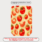 1-Piece Tomato Pattern Bright Red Juicy Fresh Artistic  Suitcase Luggage Cover, Stretch Protective Sleeve