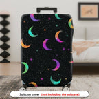 1-Piece Starry Night Colorful Moon Galaxy Cosmic  Suitcase Luggage Cover, Stretch Protective Sleeve