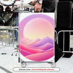 1-Piece Sunrise Mountain Landscape Pastel Scenic Artistic Colorful  Suitcase Luggage Cover, Stretch Protective Sleeve