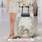 1-Piece Animal Flowers Arch Nature  Suitcase Luggage Cover, Stretch Protective Sleeve