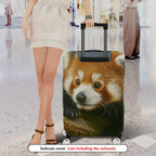 1-Piece Woodland Animal Red Panda Cute Nature Wildlife Forest  Suitcase Luggage Cover, Stretch Protective Sleeve