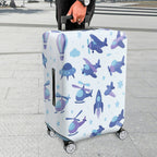 1-Piece Aircraft Hot Air Balloon Helicopter Spaceship Rocket  Suitcase Luggage Cover, Stretch Protective Sleeve