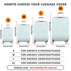 1-Piece Starry Night Sky Universe Cosmic Celestial Astral  Suitcase Luggage Cover, Stretch Protective Sleeve