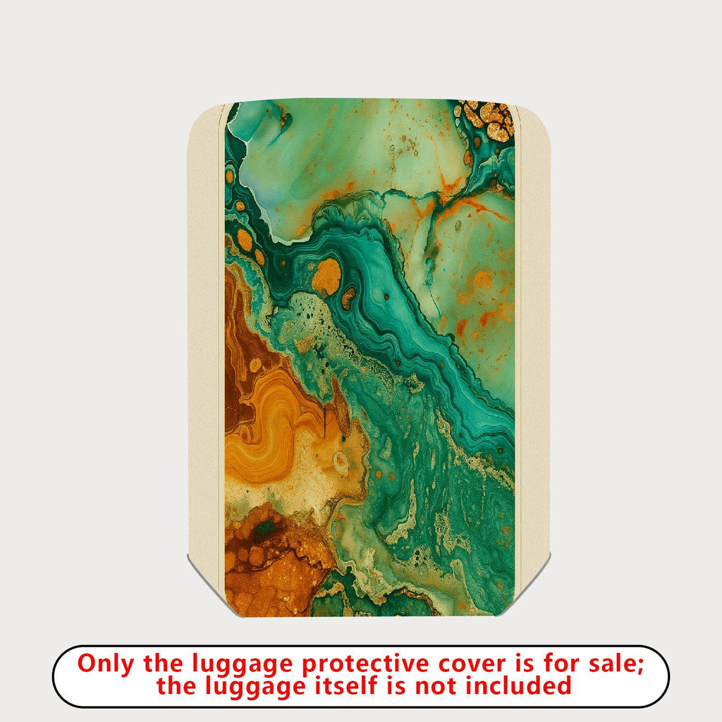 1-Piece Abstract Texture Art Marble Pattern  Suitcase Luggage Cover, Stretch Protective Sleeve