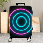 1-Piece Geometric Circle Modern Stylish Vivid  Suitcase Luggage Cover, Stretch Protective Sleeve