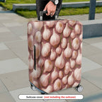 1-Piece Garlic Artistic Cute Unique Stylish Fun  Suitcase Luggage Cover, Stretch Protective Sleeve