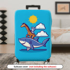 1-Piece Animal Shark Giraffe Mouse Sun Cloud  Suitcase Luggage Cover, Stretch Protective Sleeve