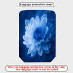 1-Piece Blue Flower Artistic Dreamy Elegant Starry  Suitcase Luggage Cover, Stretch Protective Sleeve