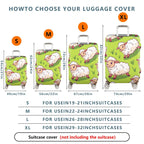 1-Piece Adorable  Sheep Green Pasture Farm Animal Travel  Suitcase Luggage Cover, Stretch Protective Sleeve