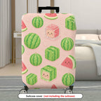 1-Piece Cute Watermelon Pink Fun Cheerful Playful  Suitcase Luggage Cover, Stretch Protective Sleeve