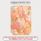 1-Piece Halloween Ghost Pumpkin Floral Bat  Suitcase Luggage Cover, Stretch Protective Sleeve