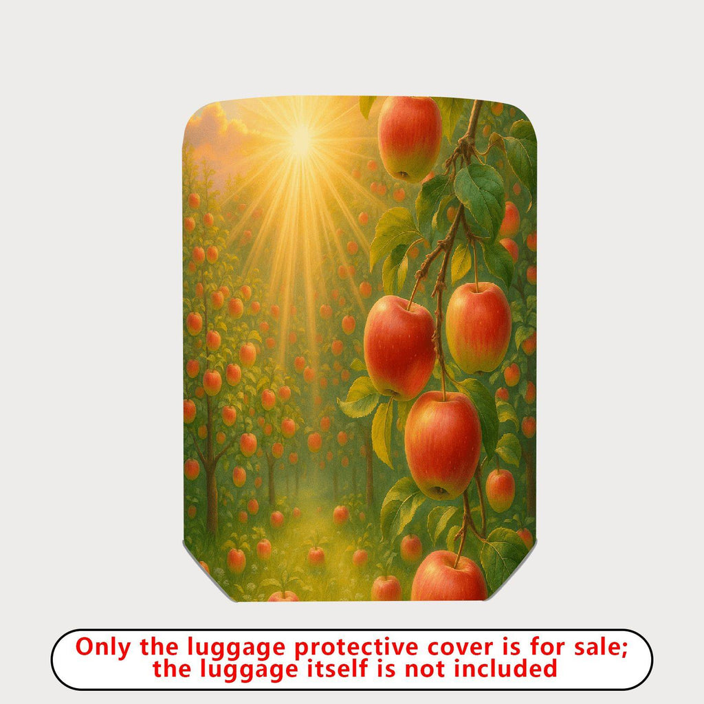 1-Piece Apple Orchard Sunset Nature Harvest Fruit Sun  Suitcase Luggage Cover, Stretch Protective Sleeve