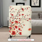 1-Piece Elegant Sakura Floral Branch Pattern Travel  Suitcase Luggage Cover, Stretch Protective Sleeve
