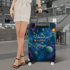 1-Piece Universe Galaxy Space Magic Cosmic Celestial  Suitcase Luggage Cover, Stretch Protective Sleeve