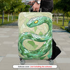 1-Piece Geometric Snake Mosaic Pattern Artistic Stylish Unique  Suitcase Luggage Cover, Stretch Protective Sleeve