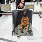 1-Piece Astronaut Moon Space Galaxy Cosmic  Suitcase Luggage Cover, Stretch Protective Sleeve