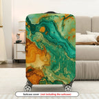 1-Piece Abstract Texture Art Marble Pattern  Suitcase Luggage Cover, Stretch Protective Sleeve