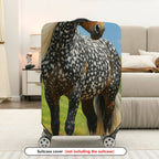 1-Piece Horse Nature Art Pattern Travel Holiday Scenic Galloping  Suitcase Luggage Cover, Stretch Protective Sleeve