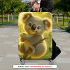 1-Piece Cute Koala Tree Forest Nature  Suitcase Luggage Cover, Stretch Protective Sleeve