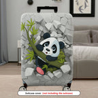 1-Piece Cute Panda  Stone Fun Animal  Suitcase Luggage Cover, Stretch Protective Sleeve