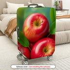 1-Piece Apple Leaf Fresh Nature Art Fruit Green  Suitcase Luggage Cover, Stretch Protective Sleeve