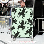 1-Piece Frog Pattern Green Animal Cute Stylish Vibrant  Suitcase Luggage Cover, Stretch Protective Sleeve