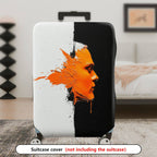 1-Piece Abstract Autumn Leaf Splash Artistic Modern Colorful  Suitcase Luggage Cover, Stretch Protective Sleeve