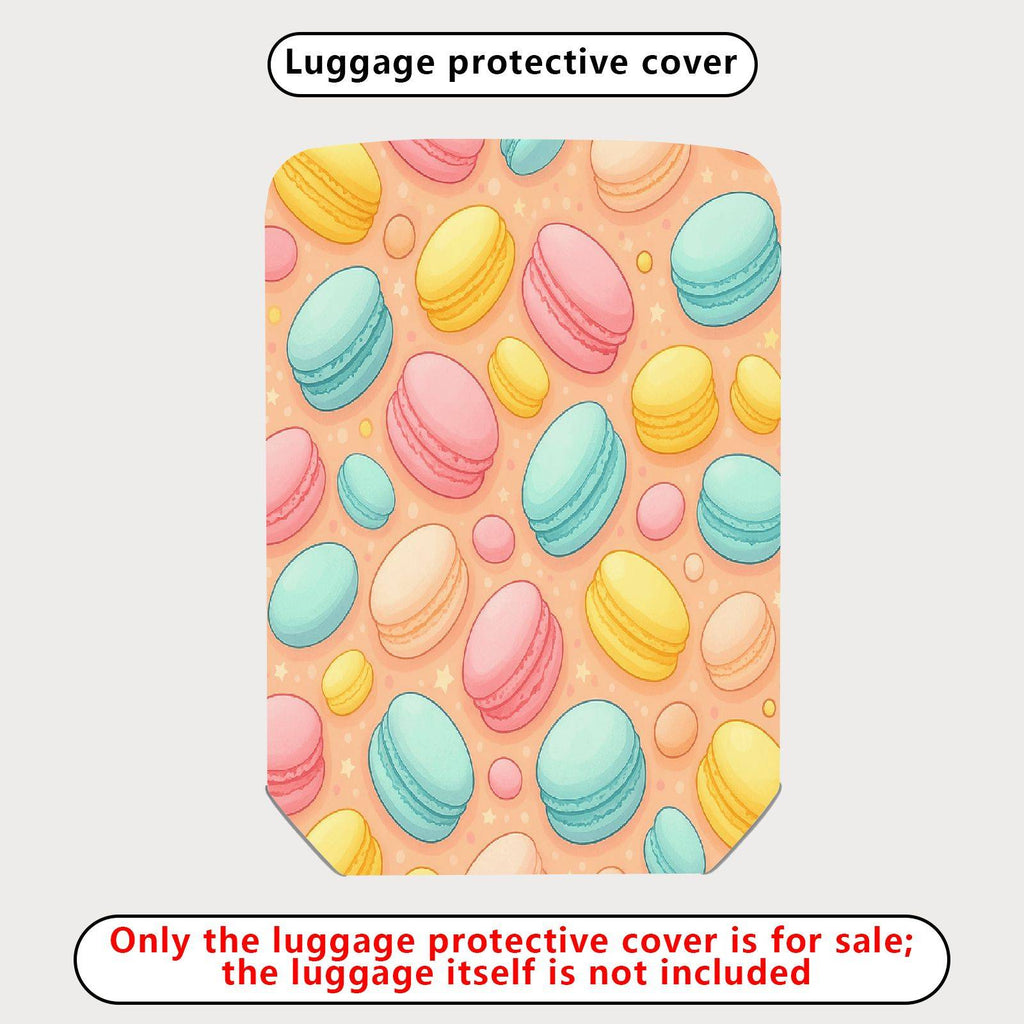 1-Piece Macaron Pastel Cute Colorful Fun Pattern  Suitcase Luggage Cover, Stretch Protective Sleeve