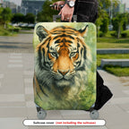 1-Piece Animal Jungle Wildlife Nature Art Tiger  Suitcase Luggage Cover, Stretch Protective Sleeve