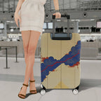 1-Piece Abstract Traditional Vintage Elegant Artistic Cloud  Suitcase Luggage Cover, Stretch Protective Sleeve