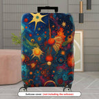 1-Piece Cosmic Starry Space Galaxy Nebula Universe  Suitcase Luggage Cover, Stretch Protective Sleeve