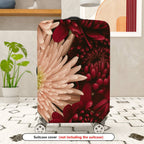 1-Piece Floral Chrysanthemum Colorful Elegant Artistic  Suitcase Luggage Cover, Stretch Protective Sleeve