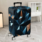 1-Piece Geometric Abstract Modern Stylish Artistic Unique  Suitcase Luggage Cover, Stretch Protective Sleeve