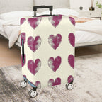 1-Piece Heart Pattern Romantic Love Passion Holiday Vacation  Suitcase Luggage Cover, Stretch Protective Sleeve