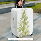 1-Piece Christmas Tree Bow  Holiday Decorative  Suitcase Luggage Cover, Stretch Protective Sleeve
