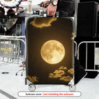 1-Piece Moon Starry Night Clouds Sky Cosmic Galactic  Suitcase Luggage Cover, Stretch Protective Sleeve