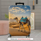 1-Piece Desert Camel Sunset Scenic Nature Artistic  Suitcase Luggage Cover, Stretch Protective Sleeve
