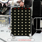 1-Piece Starry Night Black White Cosmic Celestial Elegant  Suitcase Luggage Cover, Stretch Protective Sleeve