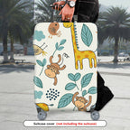1-Piece Cute  Animal Leaf Giraffe Monkey Bird  Suitcase Luggage Cover, Stretch Protective Sleeve