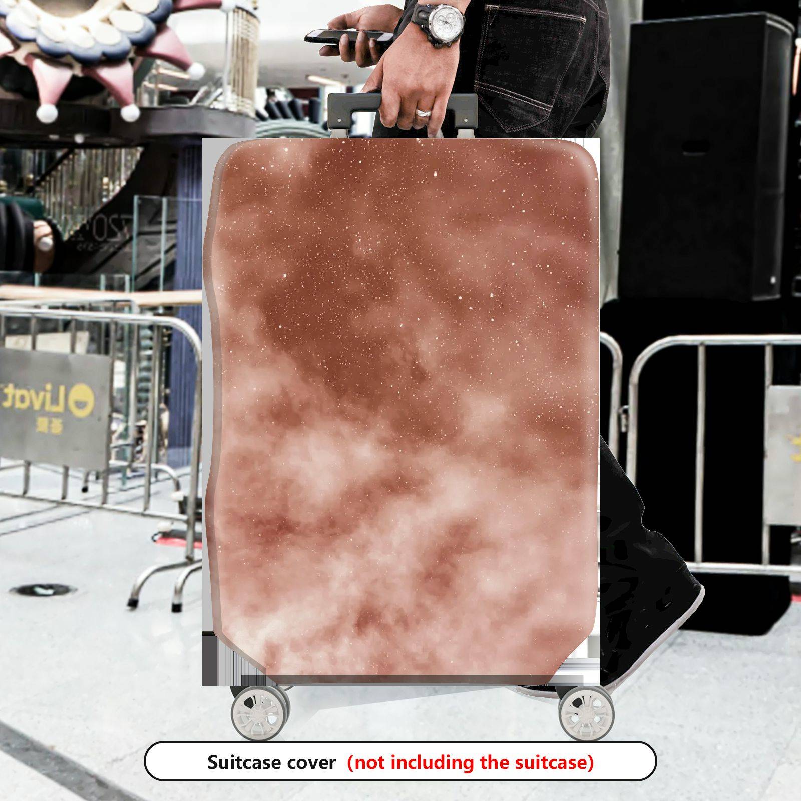 1-Piece Cosmic Space Galaxy Nebula Star Dust  Suitcase Luggage Cover, Stretch Protective Sleeve