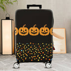 1-Piece Halloween Pumpkin Spooky Festive Party Holiday  Suitcase Luggage Cover, Stretch Protective Sleeve