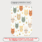1-Piece Adorable Cat Dog Bee Flower Heart  Suitcase Luggage Cover, Stretch Protective Sleeve